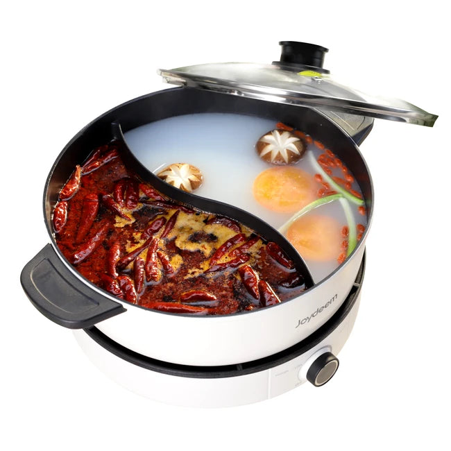 Joydeem JD-DHG5A] Electric Hot Pot, 5L, Multi-Function Hot Pot with One-key  Lifting