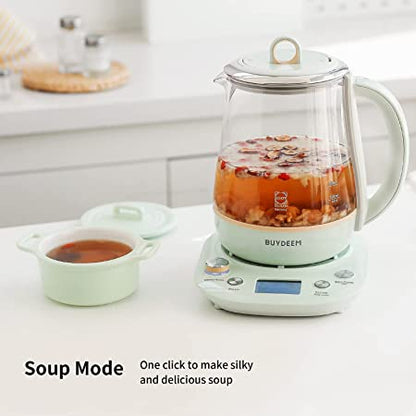 [BUYDEEM K2763] Health-Care Beverage Tea Maker and Kettle| 1.5 Liter| 8-in-1 Programmable Brew Cooker Master| Auto Keep Warm