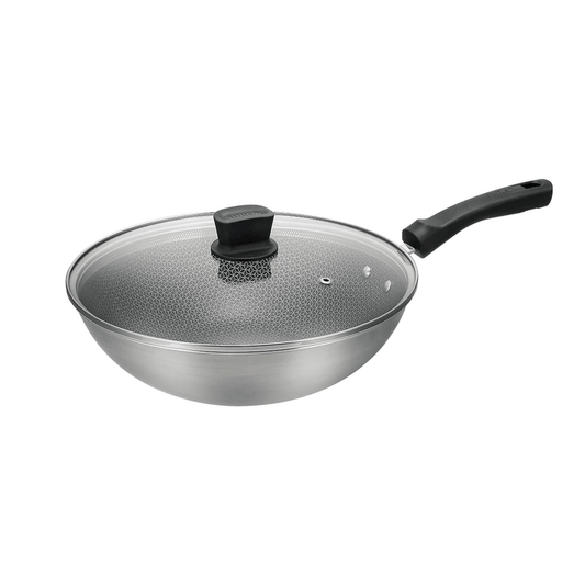 Supor high-grade crystal stainless steel frying pan CC32JA19, non-stick pan, 32 cm diameter