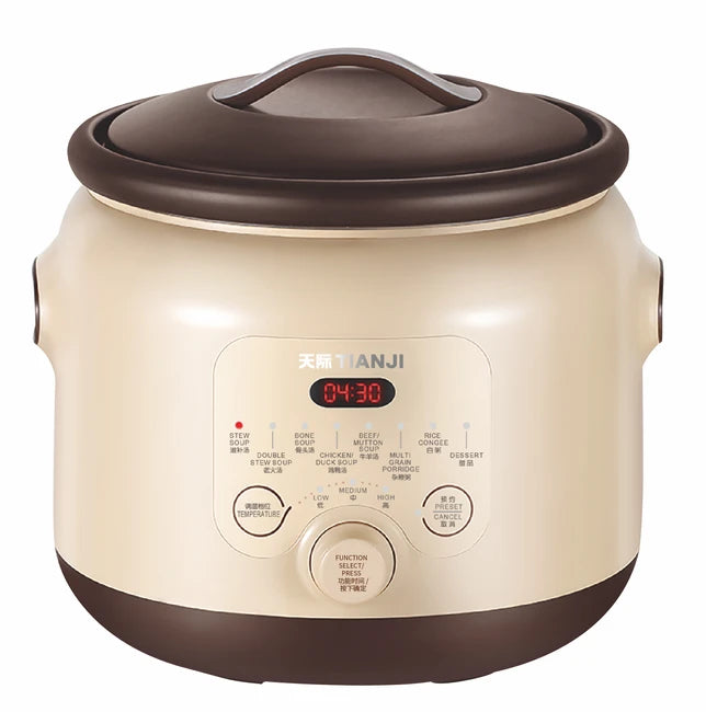 Tonze Electric Stew Pot Electric Stew Pot DGD40-40SED Soup Pot Stew Pot Purple Clay Tank Intelligent Appointment Timing 4L