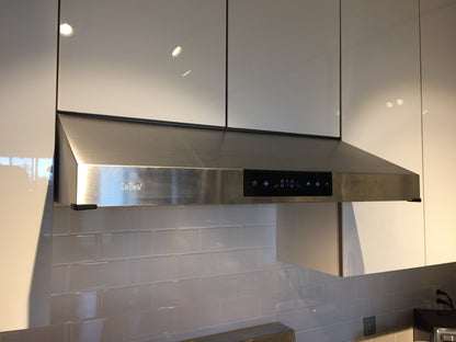 [Crown STAC-SS] Range Hood| 30"| 800 CFM| Stainless Steel| Under Cabinet| heating and automatic cleaning